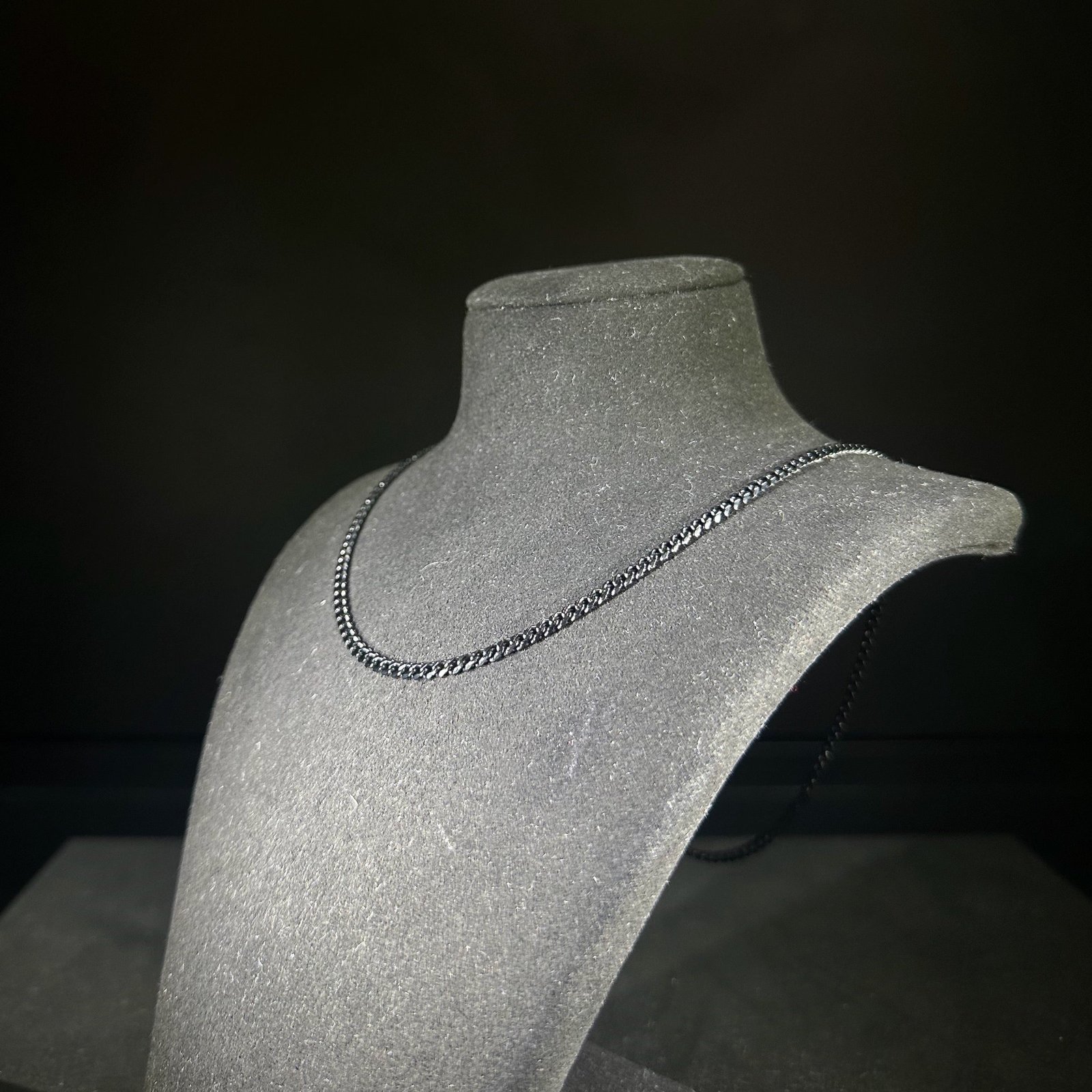 Micro 3mm Black Cuban Chain